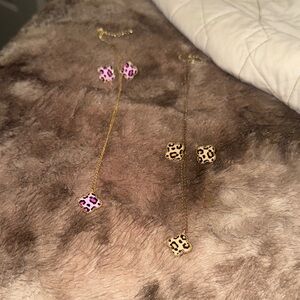 Park lane leopard necklace and earrings set